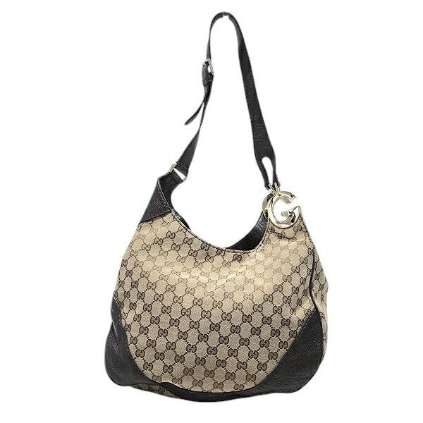 Gucci Gucci Charlotte GG Canvas Shoulder Bag Canvas Shoulder Bag 203503 in Beige, Women's