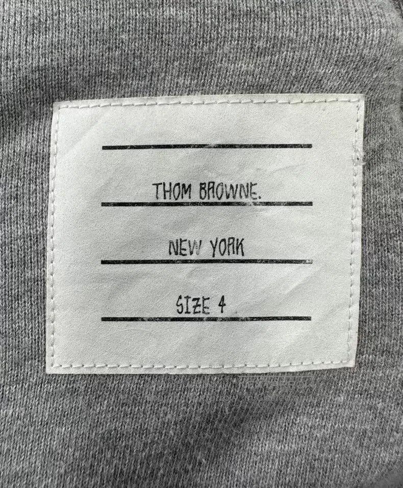 Thom Browne Thom Browne Classic Grey Zip-Up Hoodie Jacket Size US XL / EU 56 / 4 - 5 Thumbnail