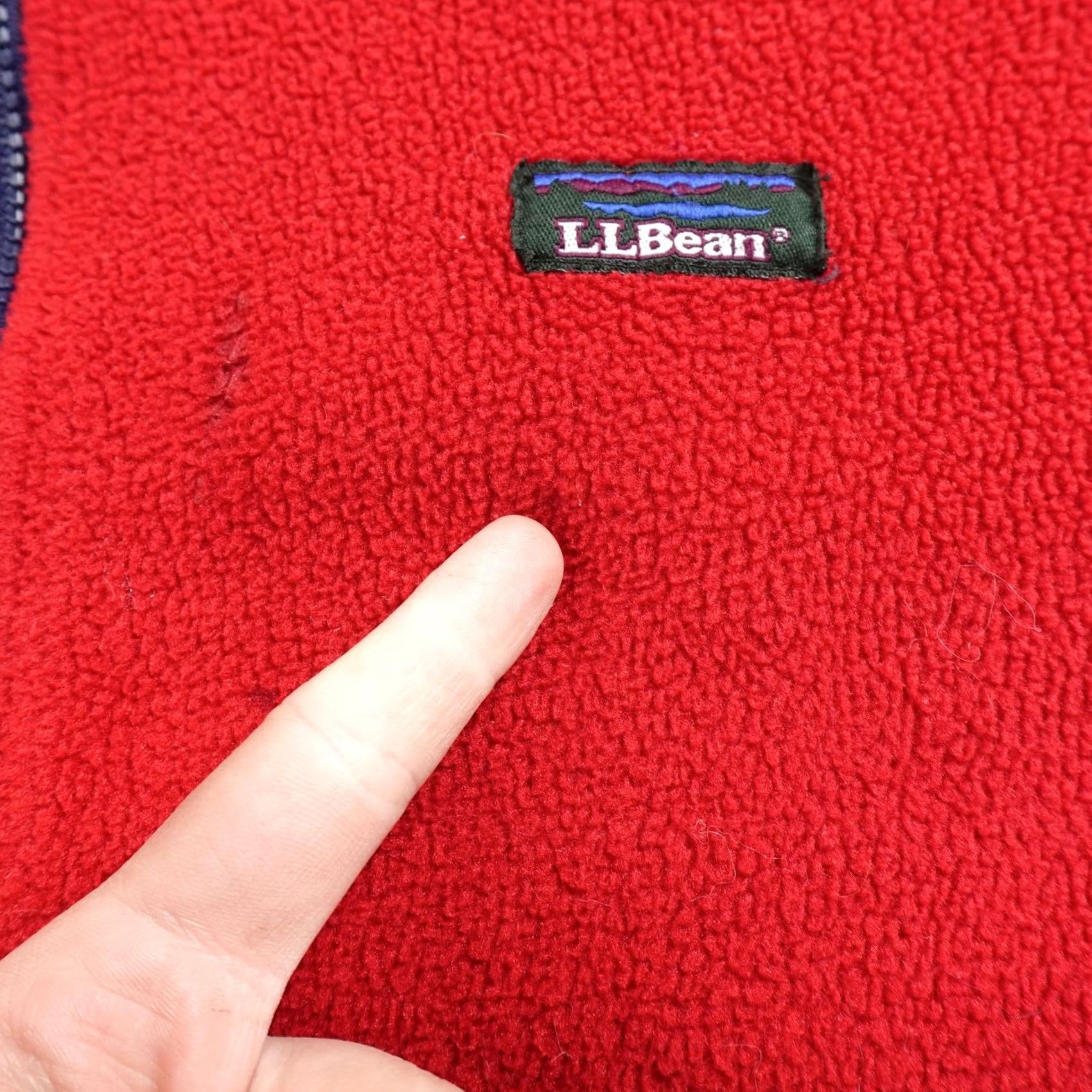 Vintage VINTAGE L.L. Bean Jacket Mens XL Red Fleece Full Zip Windbreaker Short Coat Urban Outdoor USA Mens Size US XL / EU 56 / 4 - 6 Thumbnail