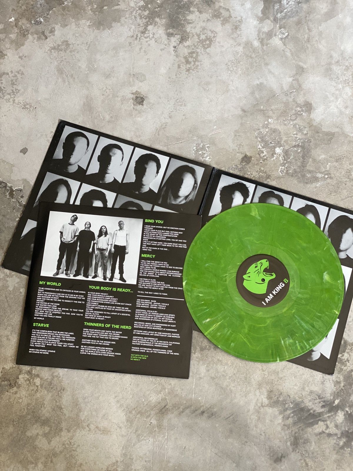 Delicious Vinyl LP vinyl Code Orange I am King green Opaque rare Size ONE SIZE - 5 Thumbnail