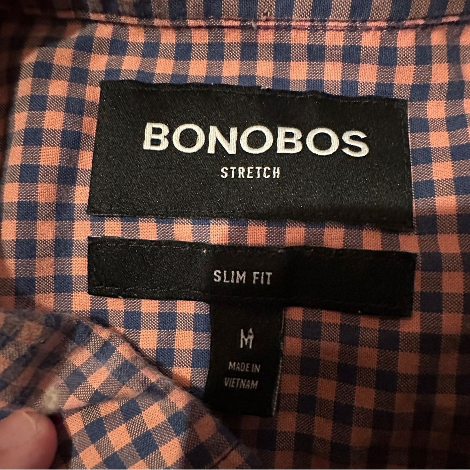 Bonobos Bonobos Slim Fit Check Long Sleeve Button Down Shirt Sz M Size US M / EU 48-50 / 2 - 5 Thumbnail