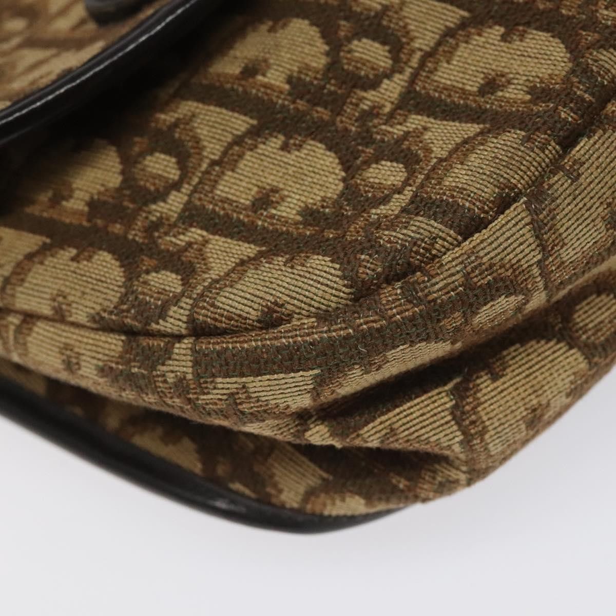 Dior DIOR Trotter Canvas Shoulder Bag Brown Gold Size ONE SIZE - 15 Thumbnail