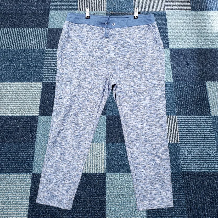 Vintage Chicos Weekends Pants 2 Large Blue Chambray Spacedye Drawstring US Womens Size 36" / US 14 / IT 50 - 1 Thumbnail