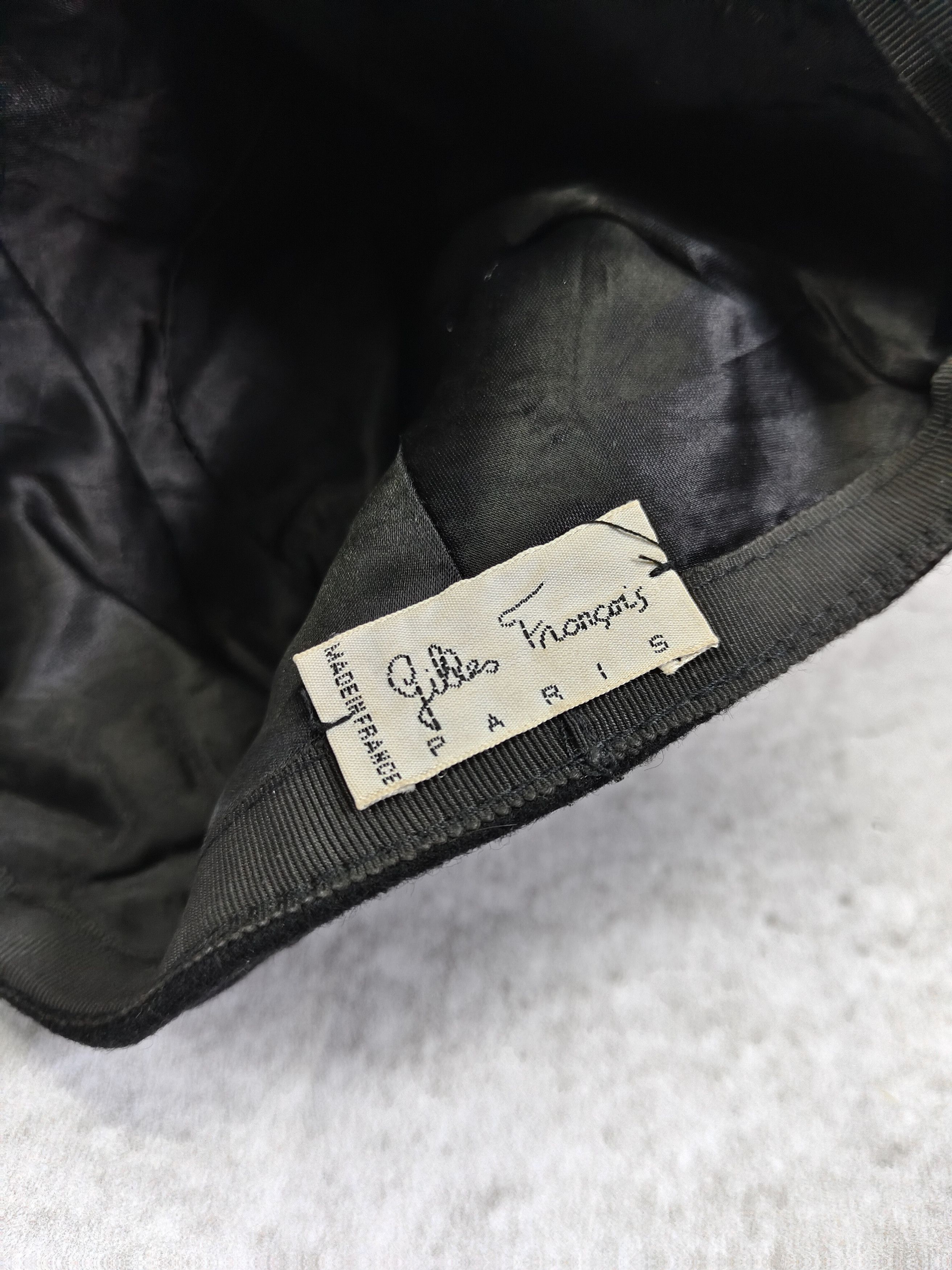 Vintage 80s Gilles Francois🇫🇷 Rare Artisan Craft Velvet Wool Panel Size ONE SIZE - 7 Thumbnail