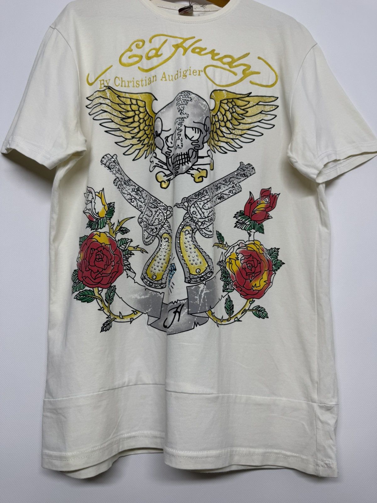 Ed Hardy Vintage Ed Hardy Guns Big Logo T-Shirt 90’s Size US S / EU 44-46 / 1 - 9 Thumbnail
