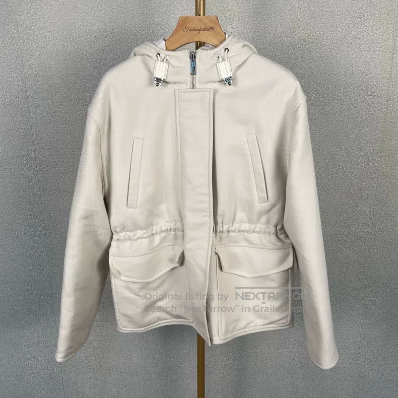 Hermes Hermes Pig Nose Print Cashmere Double-Faced Coat Size XS / US 0-2 / IT 36-38 - 1 Thumbnail