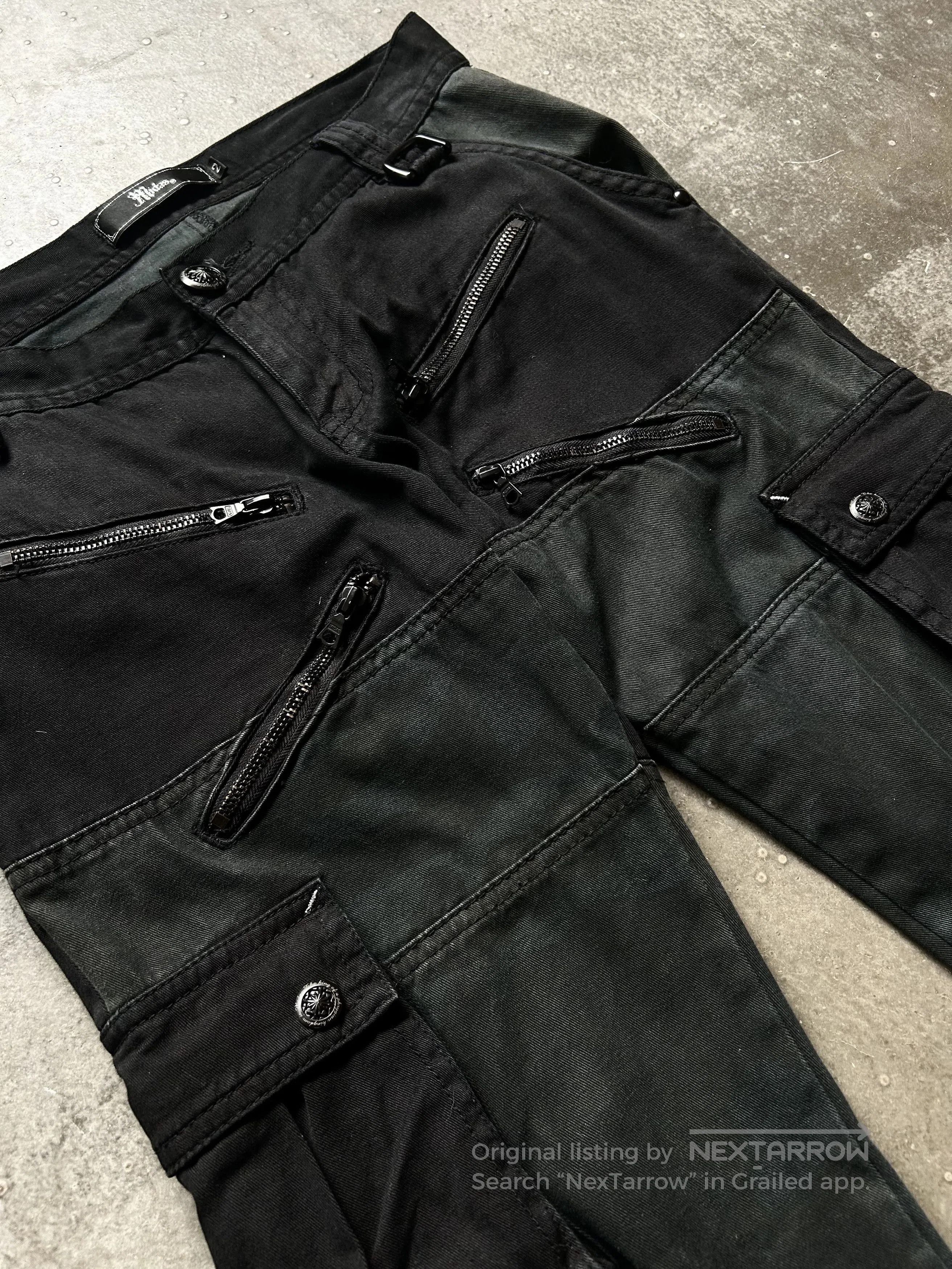 Vintage MIDAS Early Four-Chain Cargo Pants. Size US 44 / EU 60 - 5 Thumbnail