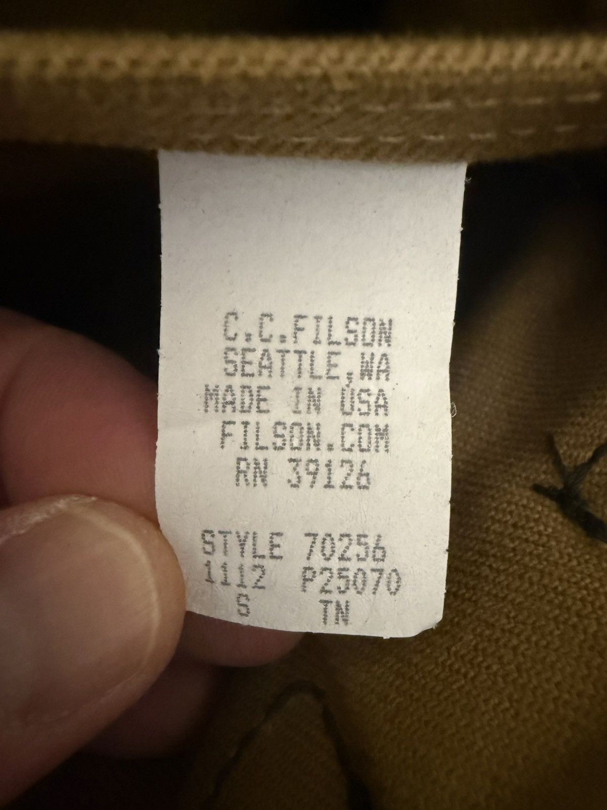 Filson Filson 256 Tan Briefcase USA Older OG Tag Size ONE SIZE - 18 Thumbnail