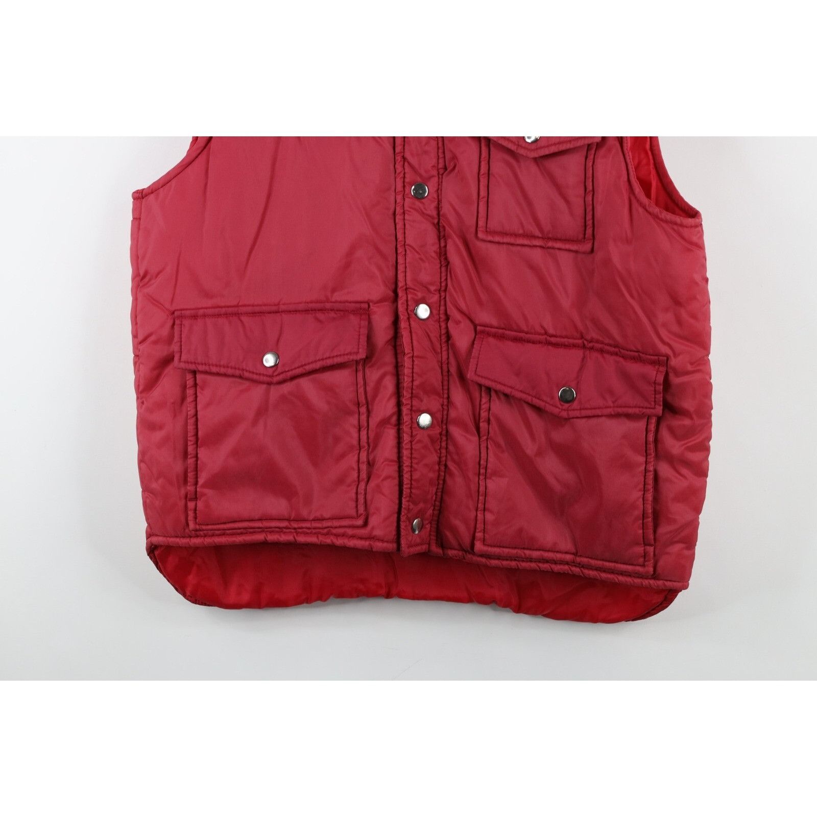 Dickies × Vintage Vintage 80s 90s Dickies Faded Full Zip Puffer Vest Jacket Size US L / EU 52-54 / 3 - 3 Thumbnail