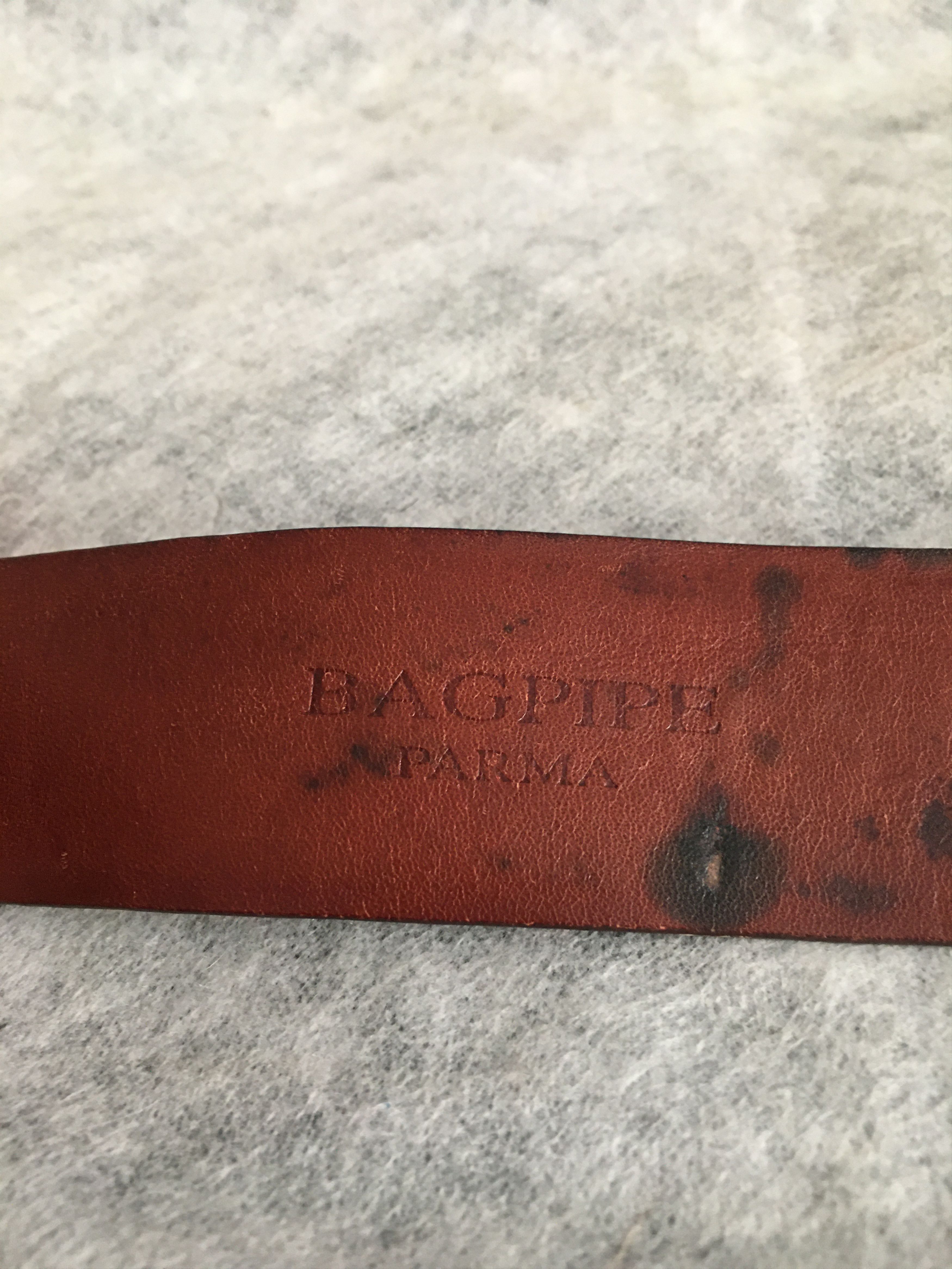 Other Bagpipe Parma Leather Italy Belt Croco Embossed Size 40/65 Size ONE SIZE - 9 Thumbnail
