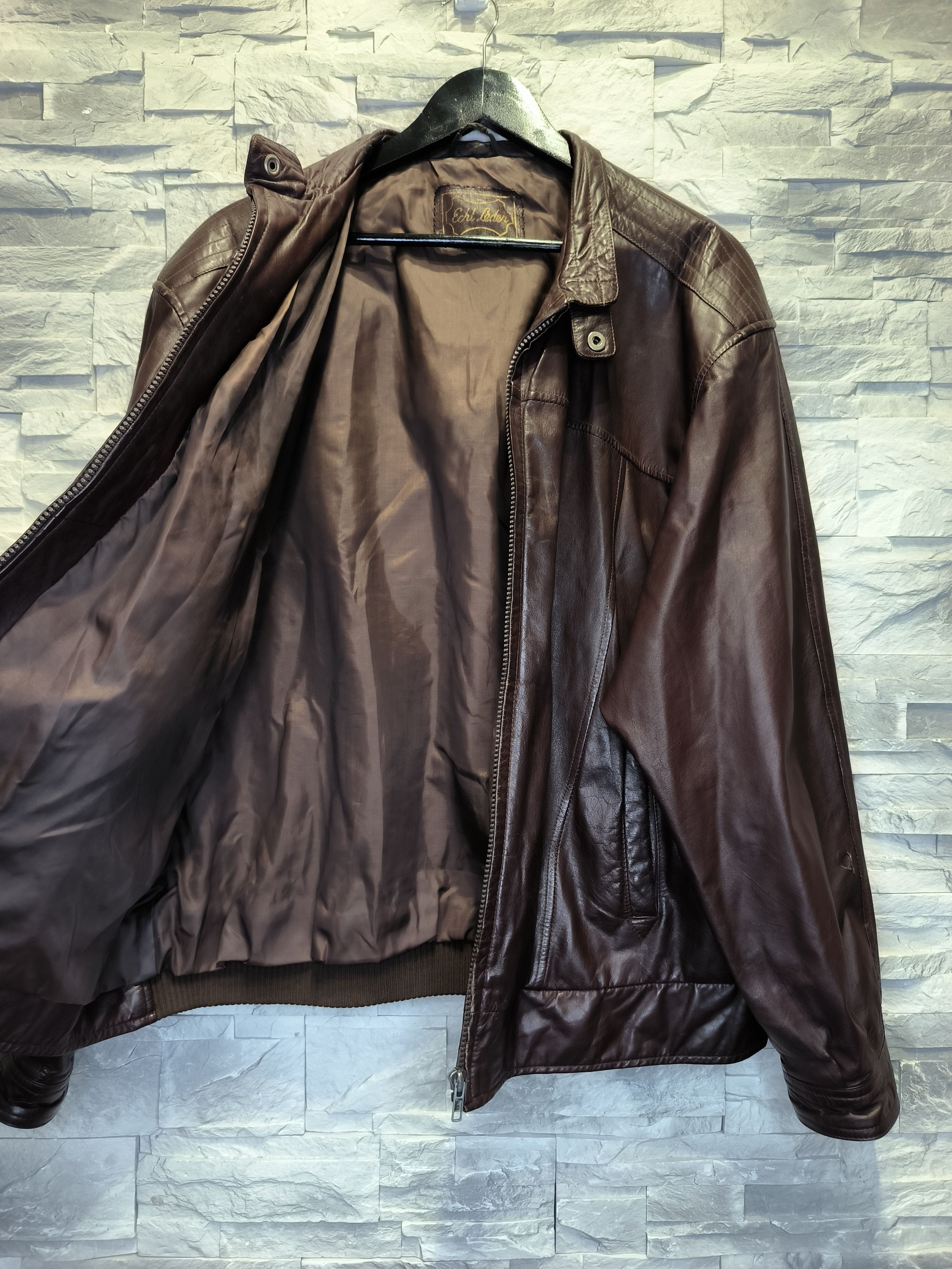 Other Vintage Leather Brown Jacket Size US L / EU 52-54 / 3 - 5 Thumbnail