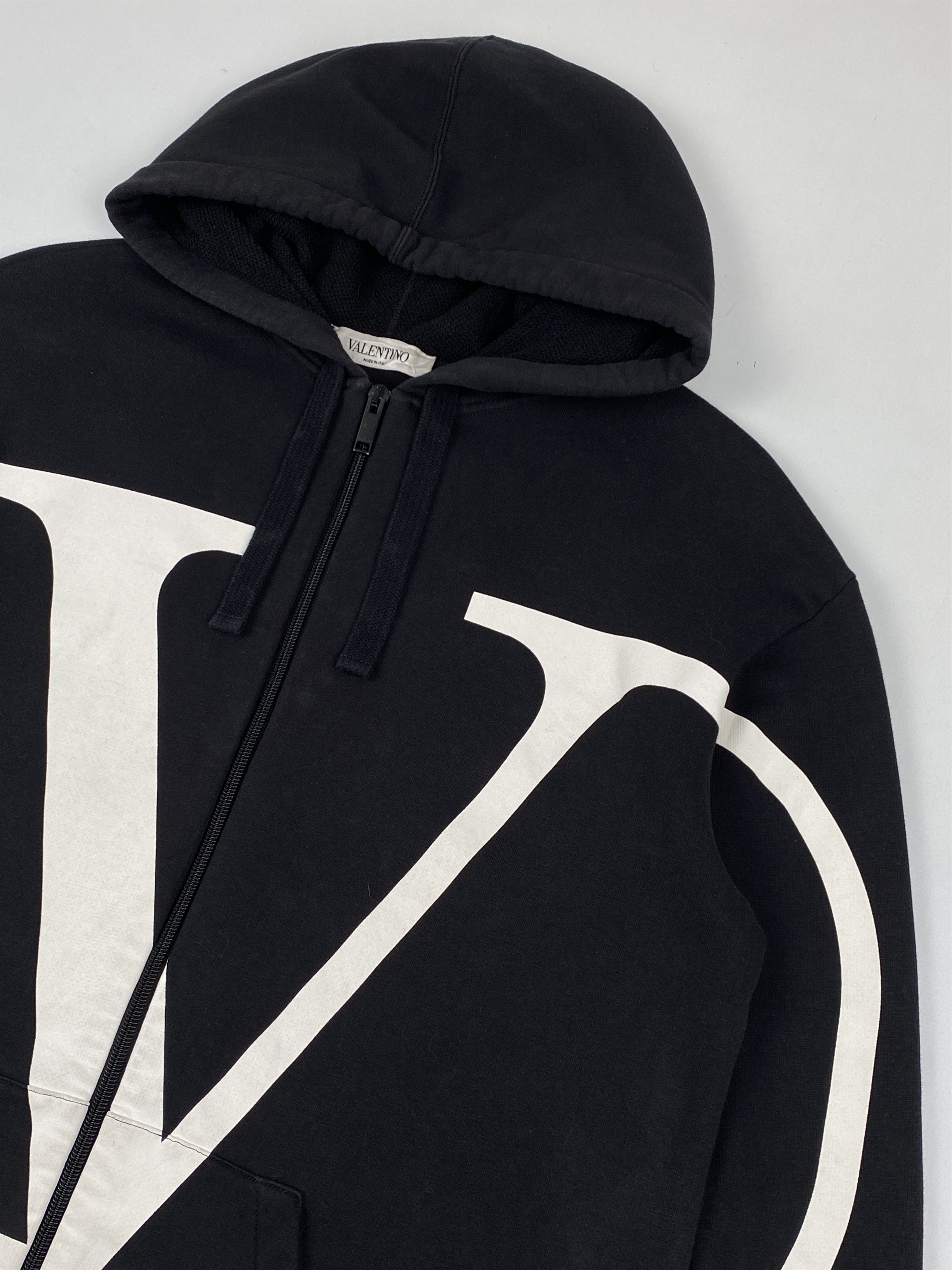 Valentino Garavani Go Logo Print Black Zipped Hoodie Size US XS / EU 42 / 0 - 5 Thumbnail