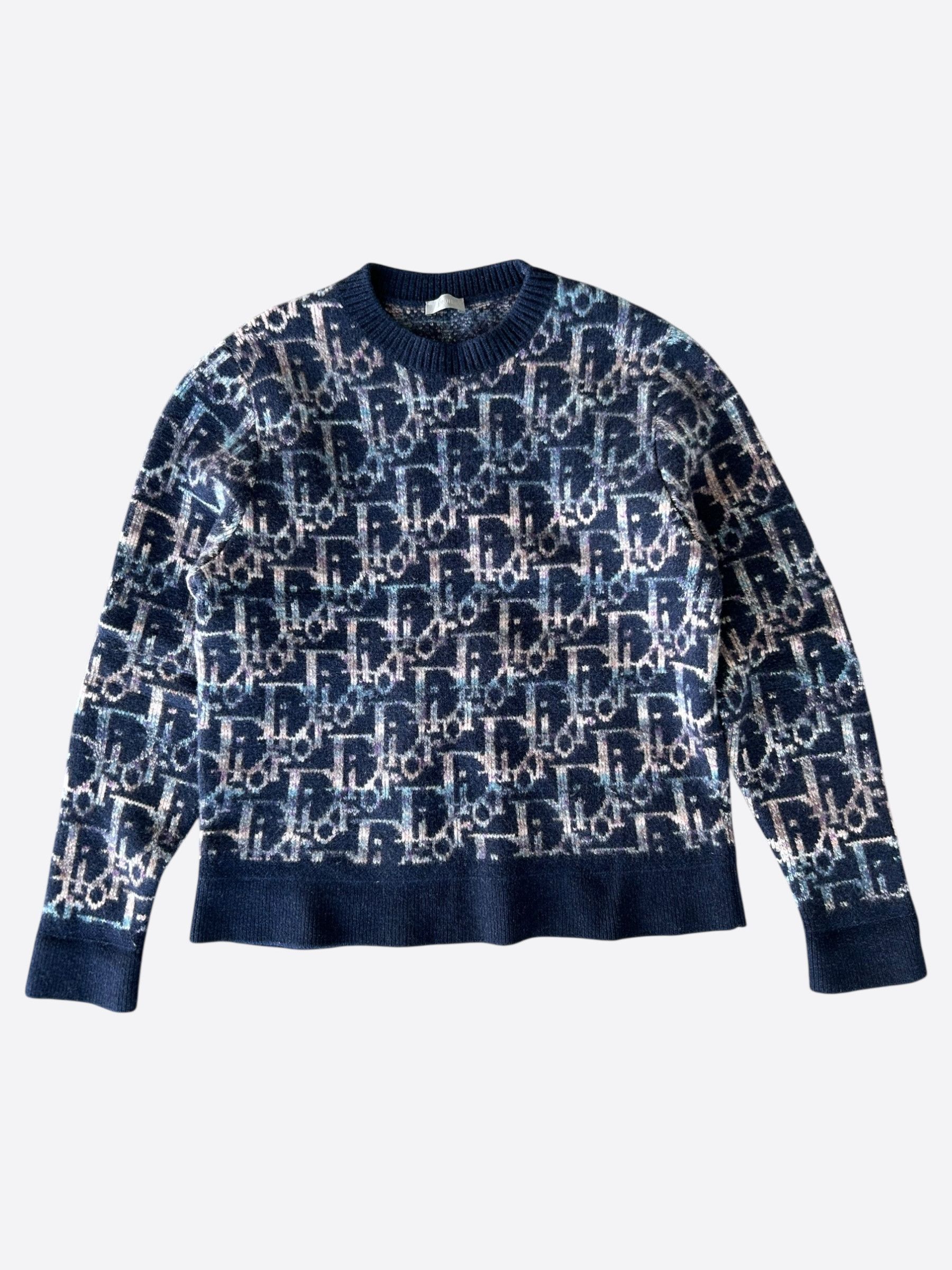 Dior Navy Oblique Wool Sweater