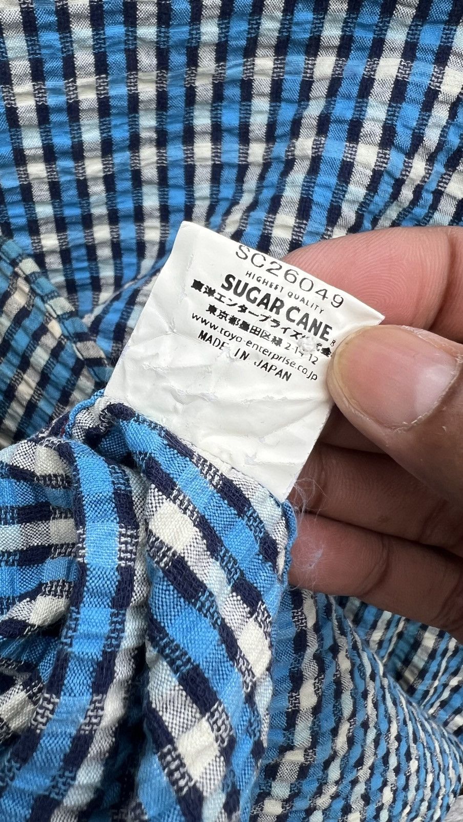 Sugar Cane Vintage Classic Blue Check Sugarcane Shirt Size US M / EU 48-50 / 2 - 8 Thumbnail