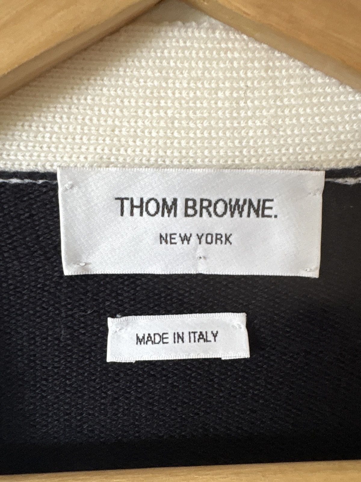 Thom Browne Thom Browne Navy Tricolor Cardigan (Size L BN) Size US L / EU 52-54 / 3 - 2 Thumbnail