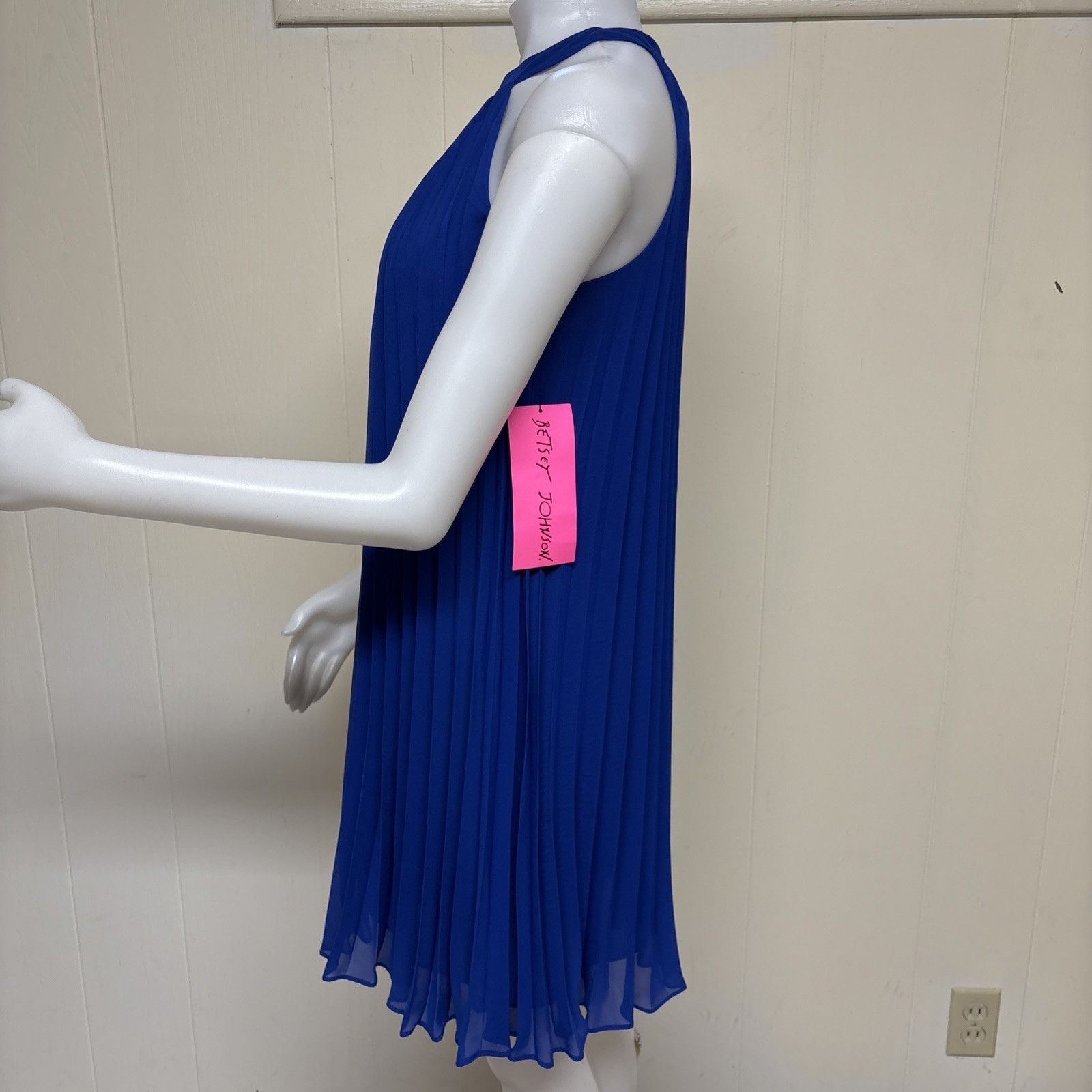 Betsey Johnson Vintage Y2K Betsey Johnson Halter Dress Womens 4 Royal Blue Size S / US 4 / IT 40 - 2 Thumbnail