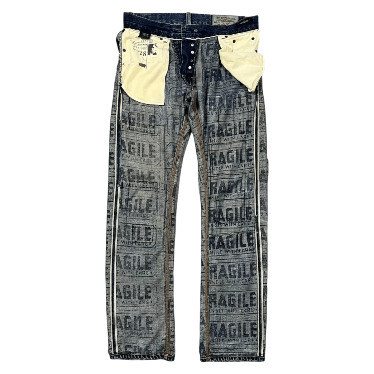 Andy Warhol × Levi's RARE Levi's X Andy Warhol Patchwork Selvedge Denim Size US 28 / EU 44 - 3 Thumbnail
