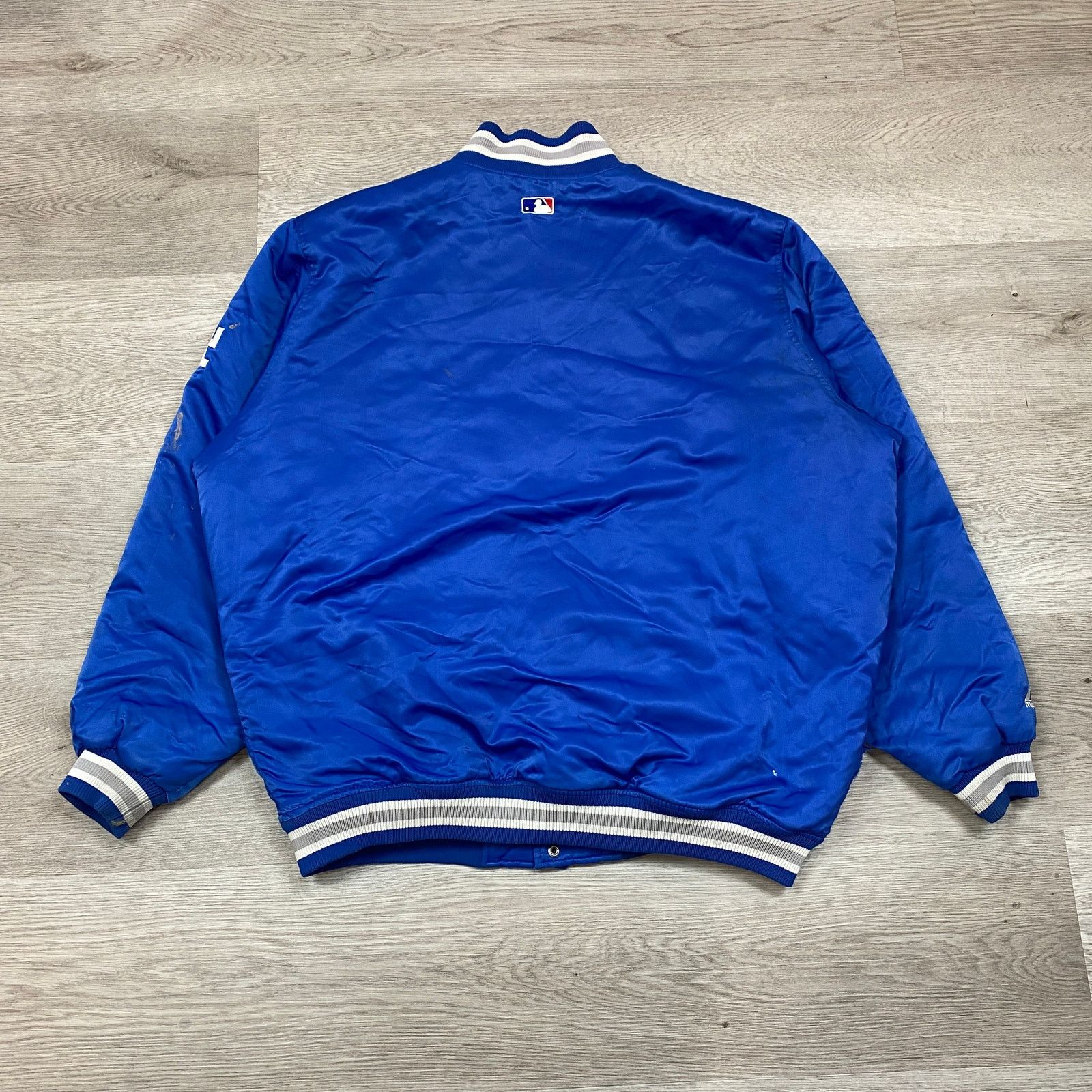 VTG Majestic Authentic LA Dodgers Satin Bomber Jacket 3XL
