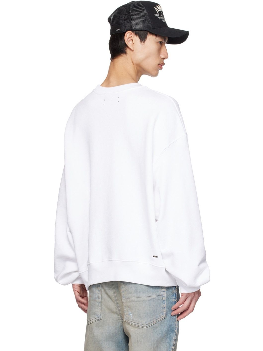 Amiri o1mle0725 Crewneck Sweatshirt in White Size US XXL / EU 58 / 5 - 3 Thumbnail