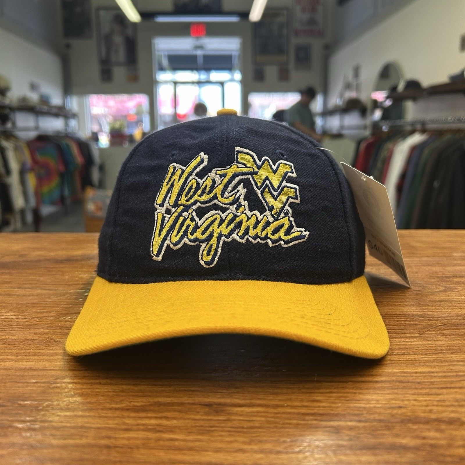 The Game 90’s West Virginia Mountaineers Blue Snap Back Hat WVU Size ONE SIZE - 1 Thumbnail