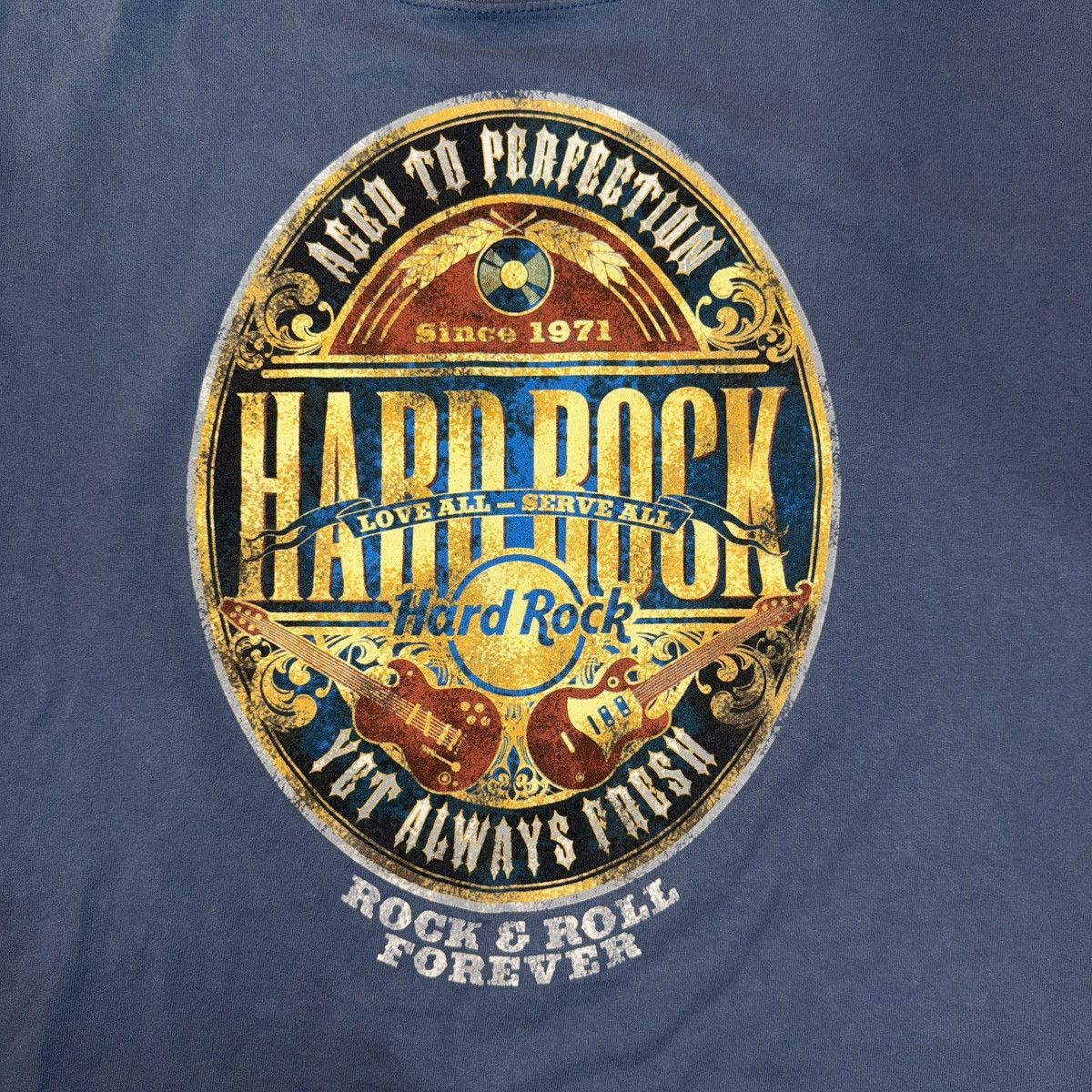 Hard Rock Cafe Blue Hard Rock Graphic Tee Size US L / EU 52-54 / 3 - 2 Thumbnail