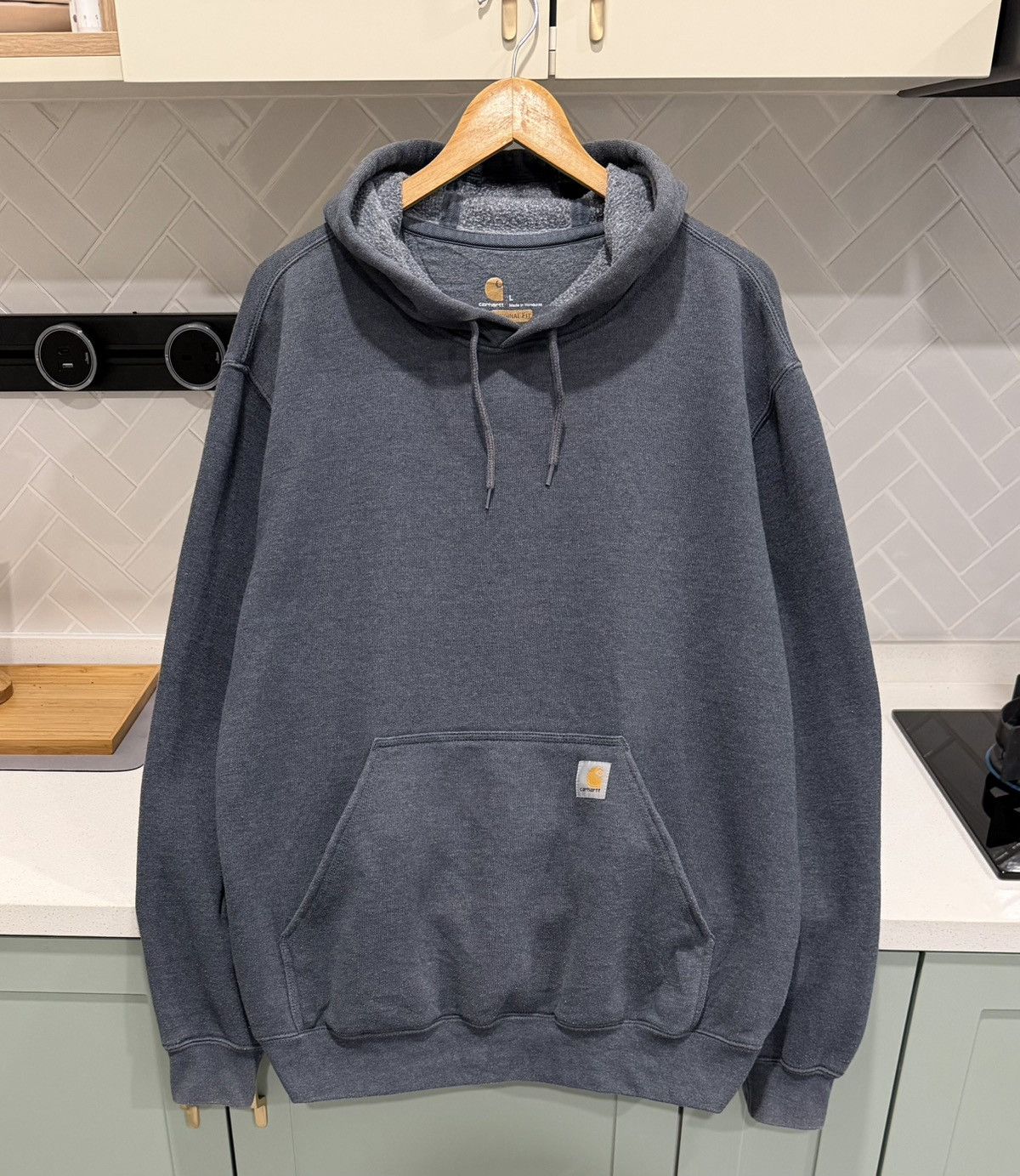 Carhartt Carhartt Men's Midweight Hooded Pullover Sweatshirt Size US L / EU 52-54 / 3 - 3 Thumbnail