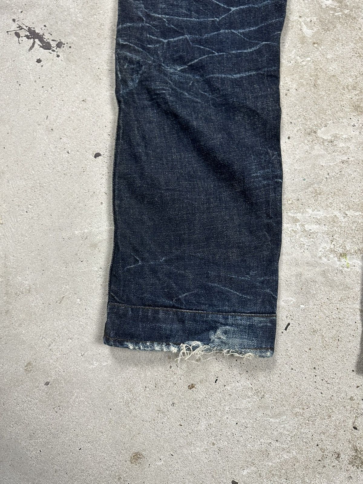 G-Star × Japanese Brand × Vintage Vintage Y2K G Star Raw 3301 Distressed Double Knee Denim Size US 34 / EU 50 - 12 Thumbnail