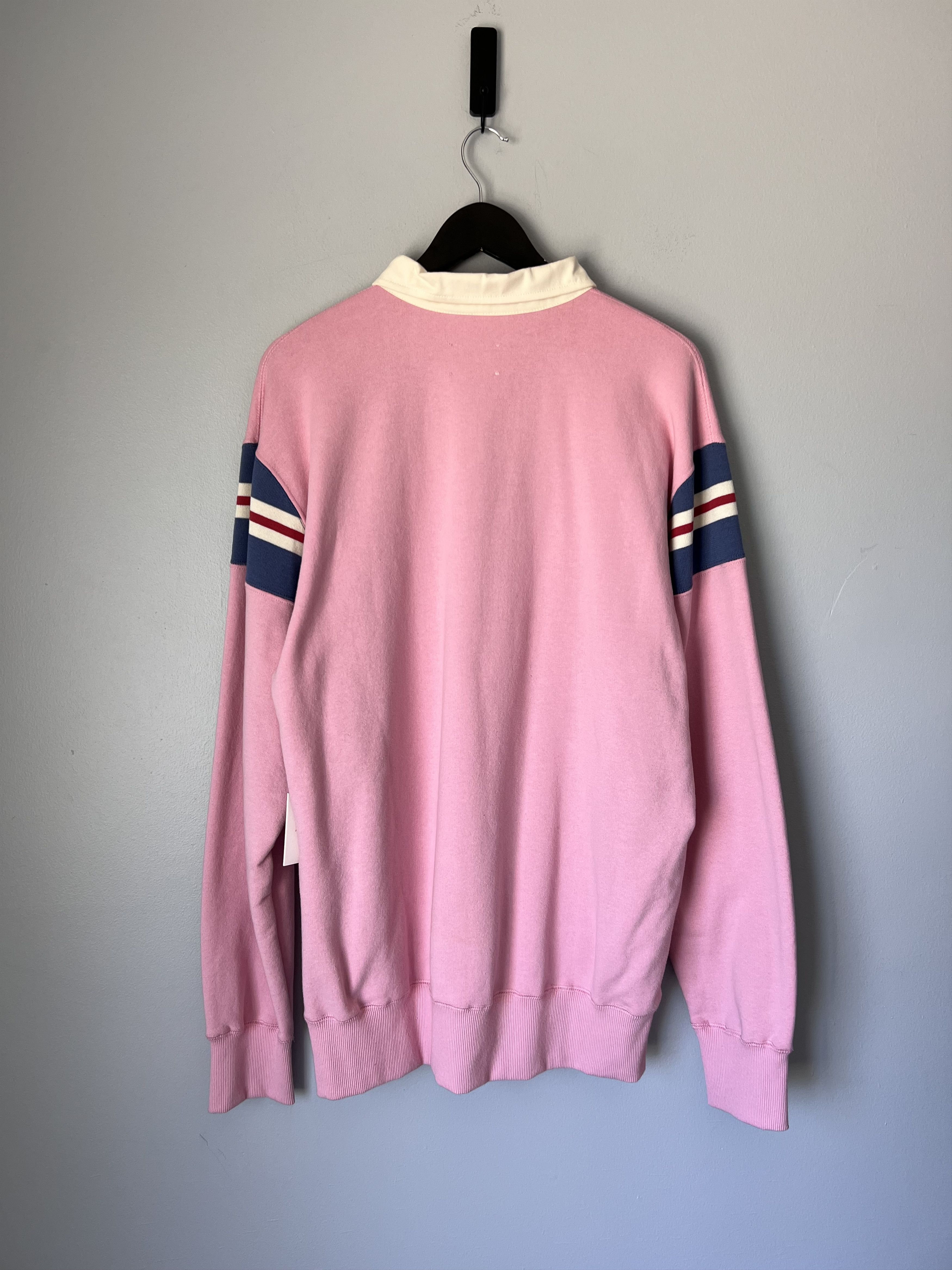 Aime Leon Dore Aime Leon Dore Ribbed Shoulder Rugby Polo in PInk Size US XL / EU 56 / 4 - 6 Thumbnail