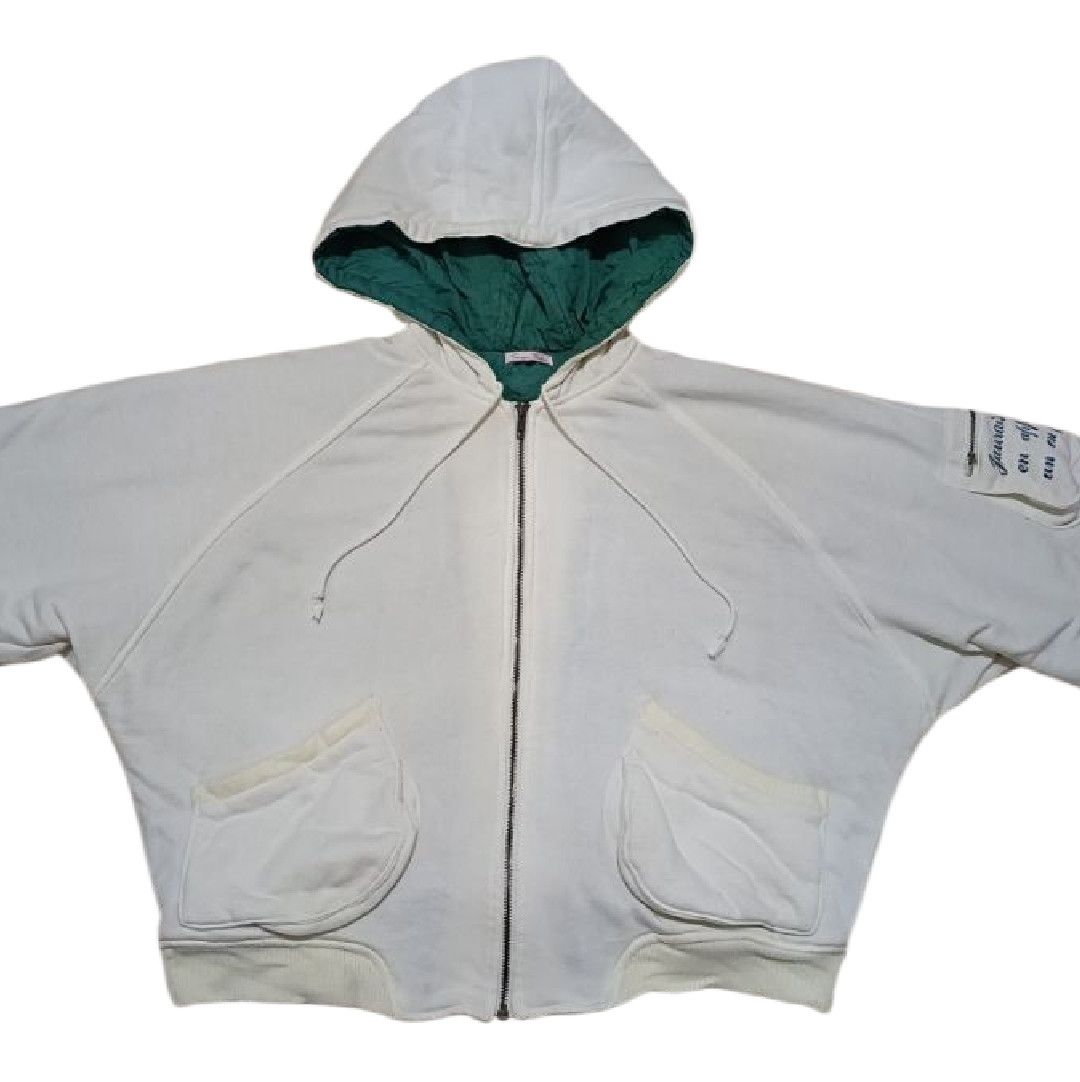 Japanese Brand × Vintage Vintage Detroit Distressed Sunfaded Avantgarde Hoodie Size US XXL / EU 58 / 5 - 4 Thumbnail