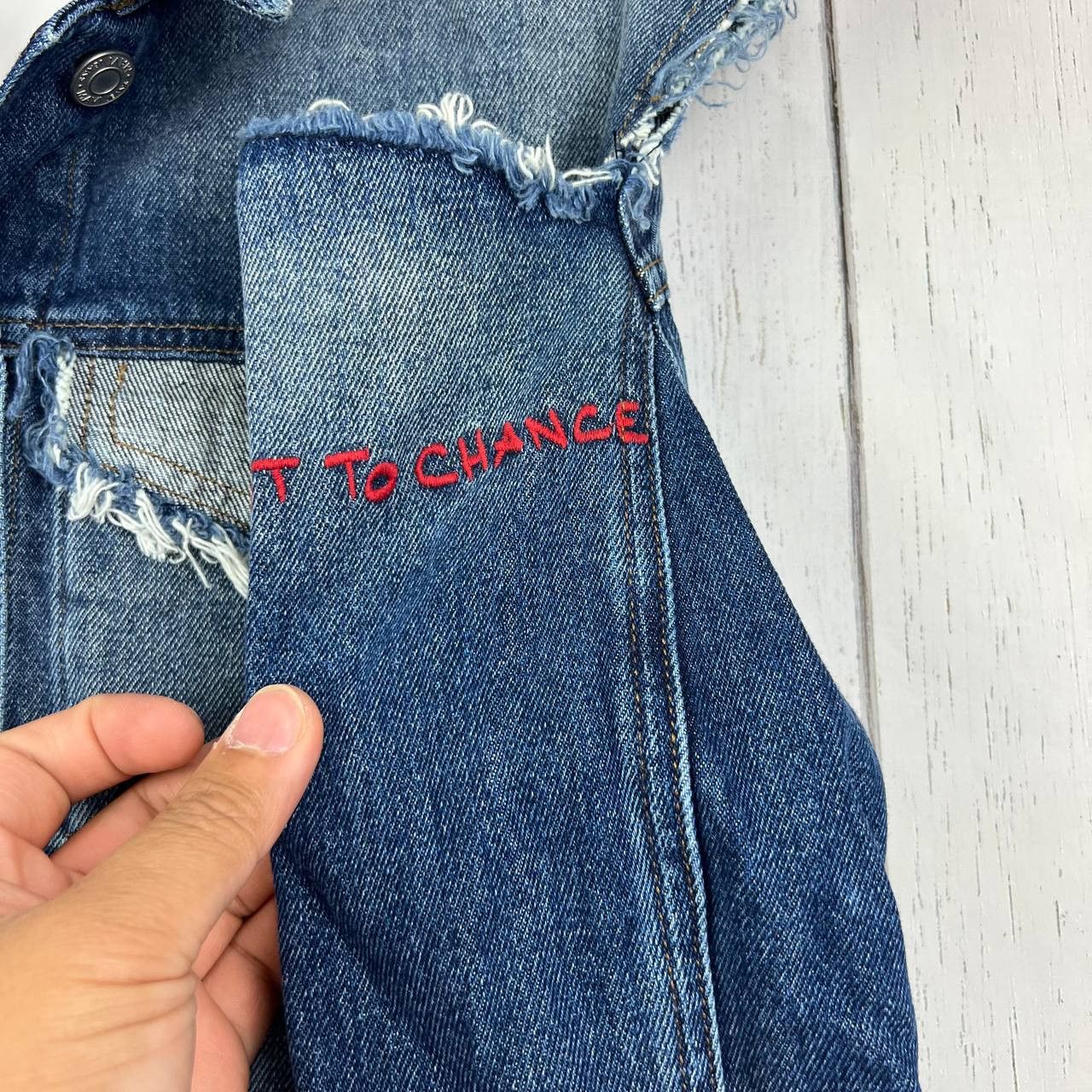Mavi Mavi Small Classic Fit Stretchable Distressed Denim Jacket Size S / US 4 / IT 40 - 4 Thumbnail