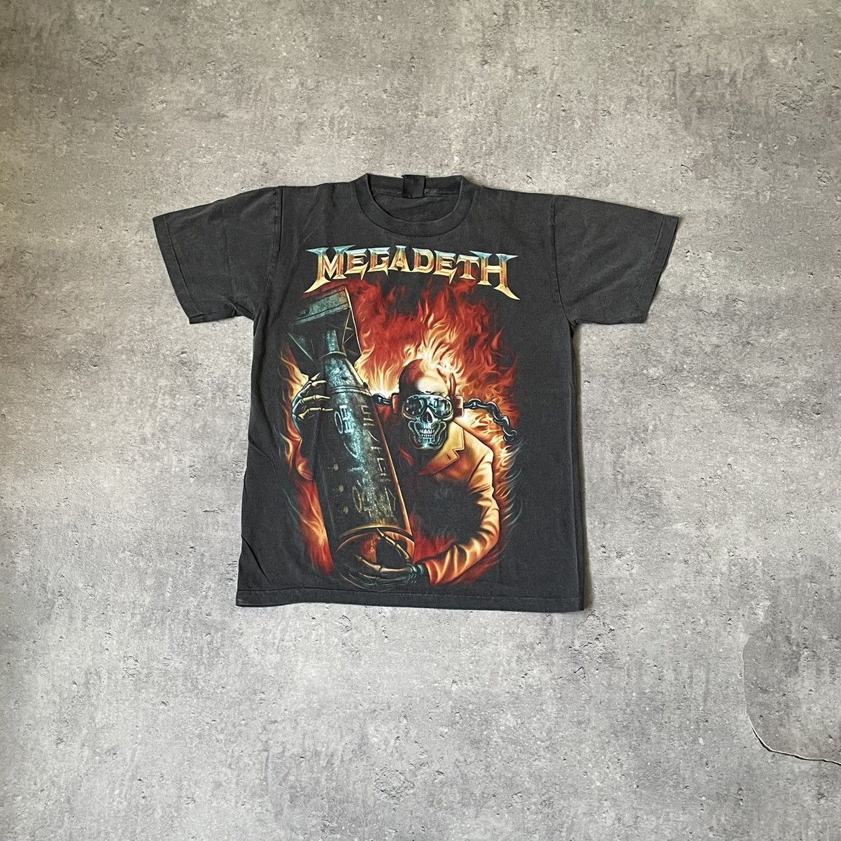 Band Tees × Megadeth × Vintage Vintage 90s Megadeth Arsenal Overprint 3D emblem Size US S / EU 44-46 / 1 - 1 Thumbnail