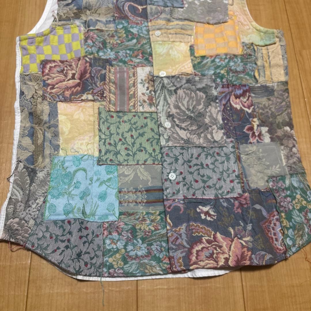Comme des Garcons Homme Plus 2000SS Gobelin Patchwork Shirt Size US M / EU 48-50 / 2 - 5 Thumbnail