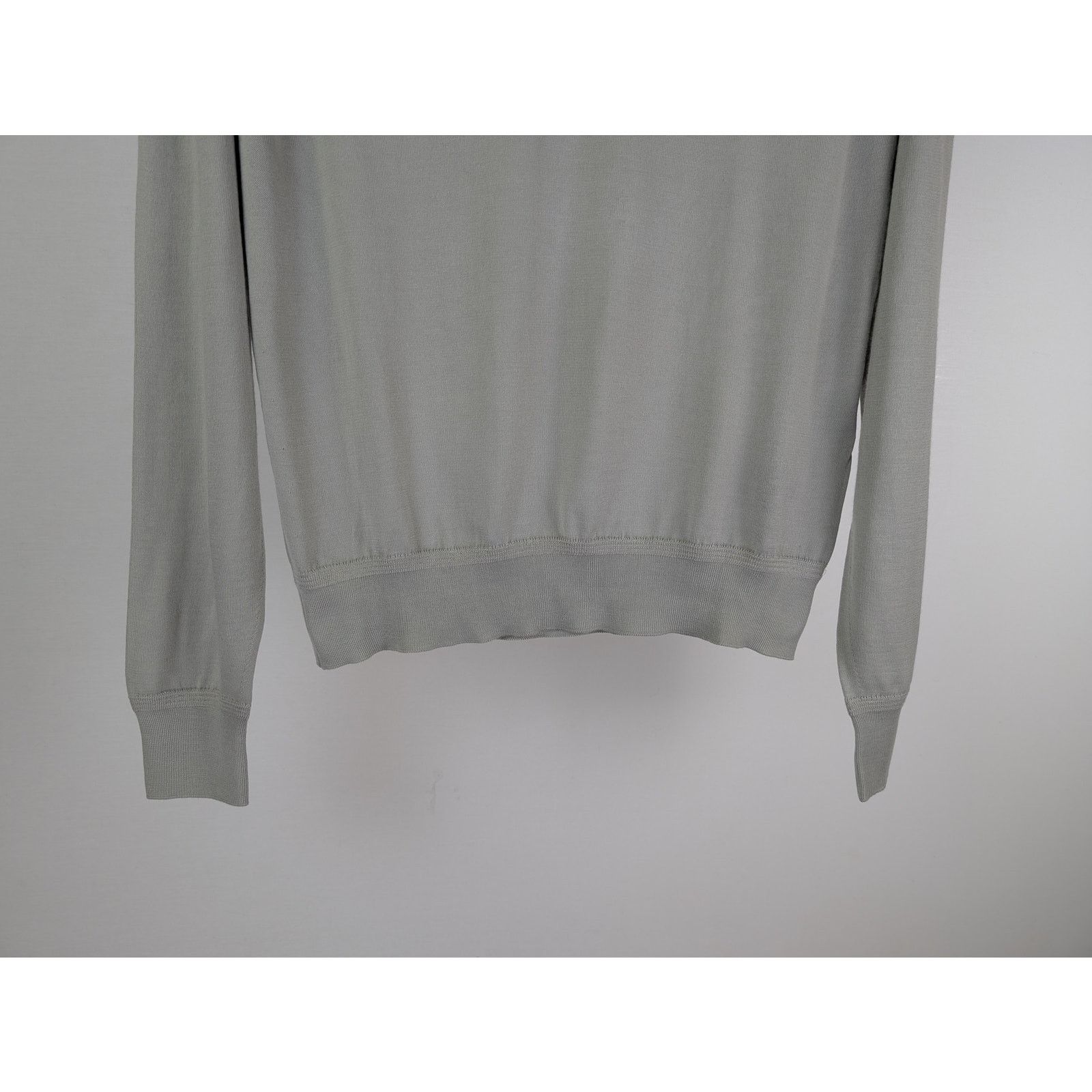 Tom Ford o1rshd1 V-Neck Crewneck Sweater Sweatshirt in Grey Size US M / EU 48-50 / 2 - 3 Thumbnail