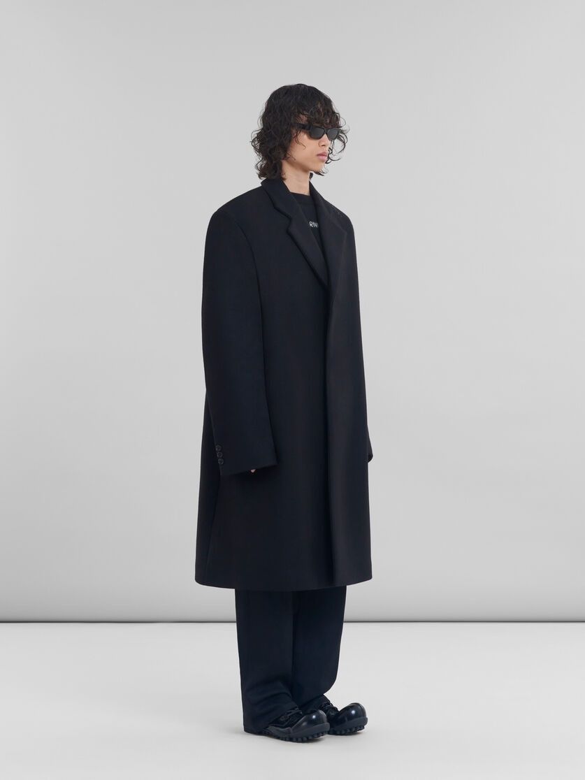 Marni o1w1db11125 Wool & Cashmere Logo Sweater in Black Size US S / EU 44-46 / 1 - 5 Thumbnail