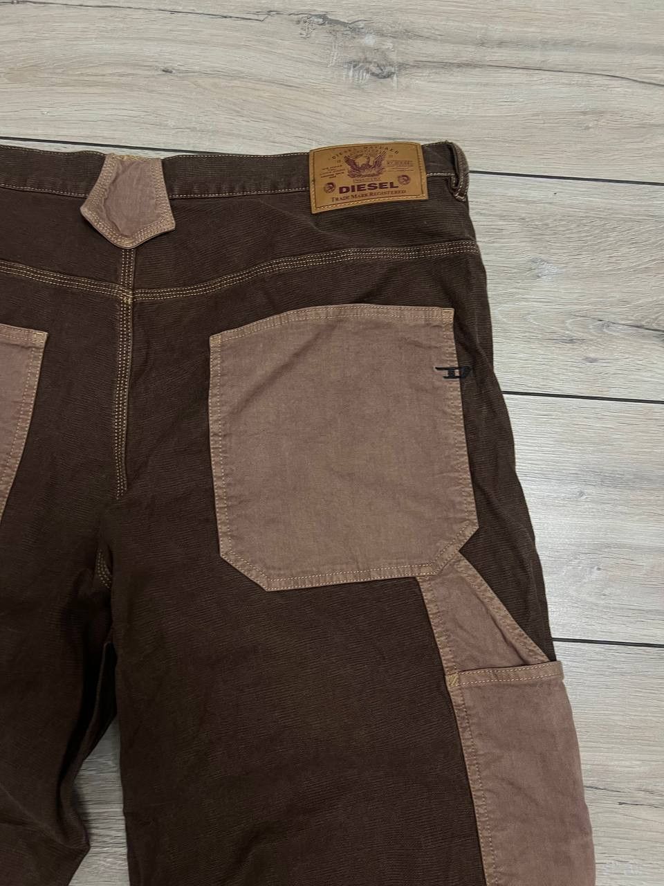 Diesel Diesel Double Knee Painters Brown Jeans D-Franky Jogg Size US 43 - 9 Thumbnail