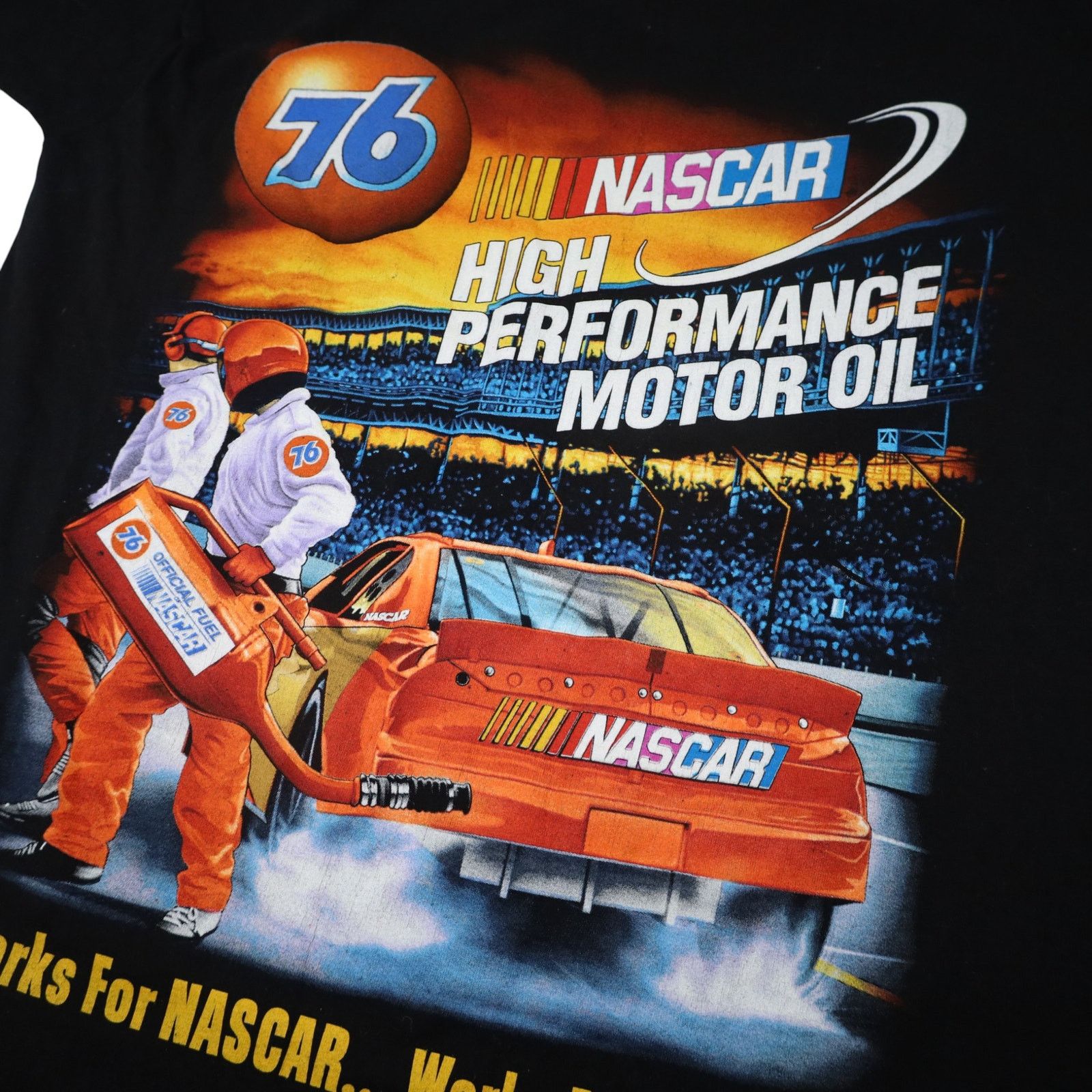 NASCAR × Vintage Vintage Y2k 76 Motor Oil Nascar Graphic T Shirt Size US XL / EU 56 / 4 - 12 Thumbnail