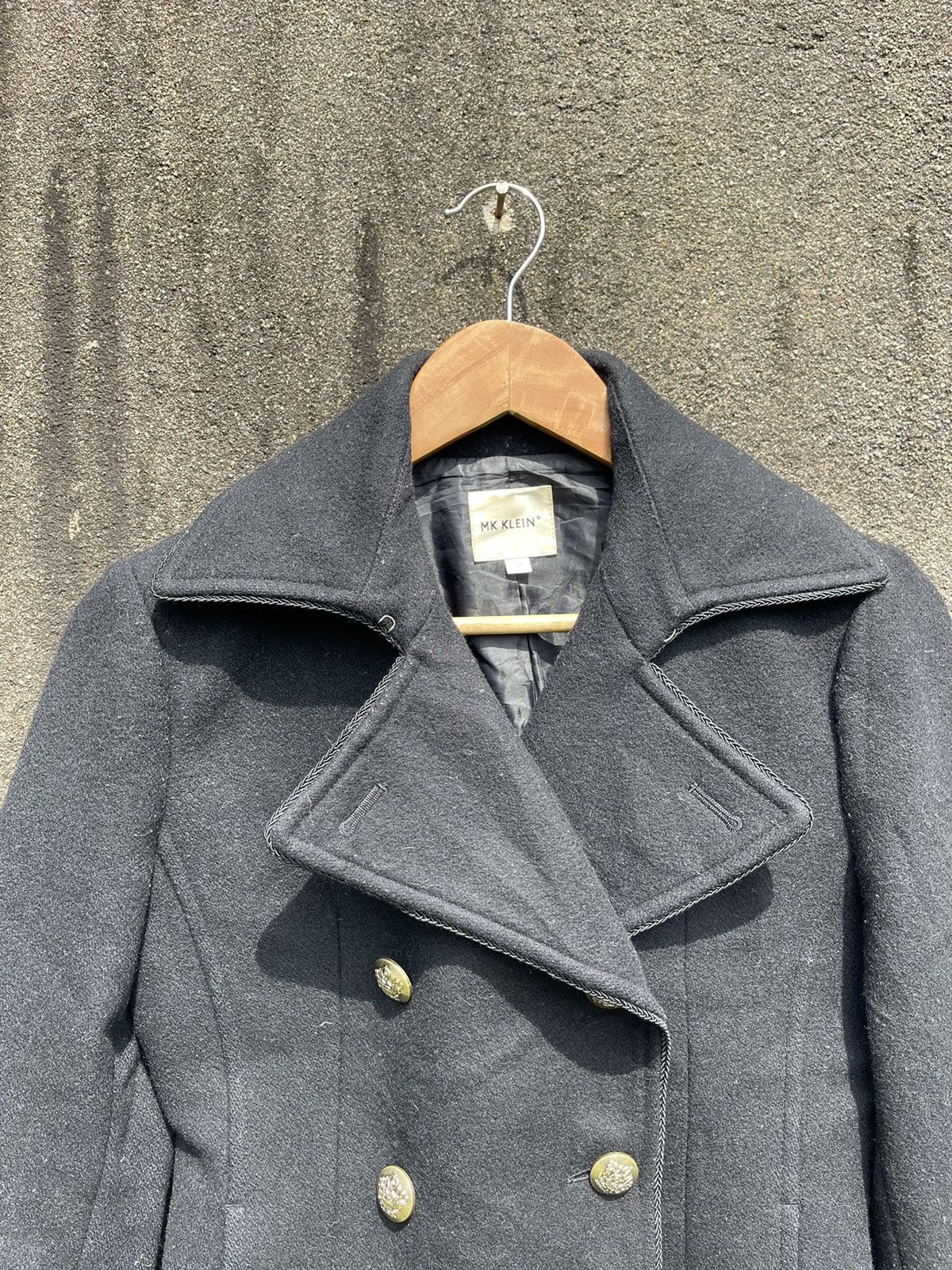 Designer Vintage MK Klein+ Double-Breasted Peacoat Size S / US 4 / IT 40 - 3 Thumbnail