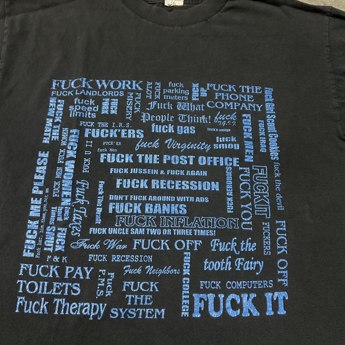 Vintage Vintage fuck everything tee shirt Size US M / EU 48-50 / 2 - 3 Thumbnail