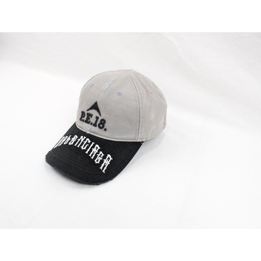 Balenciaga o1rshd1 Size: L / Cut Up Hat / Cap in Gray/Black Size ONE SIZE - 5 Thumbnail