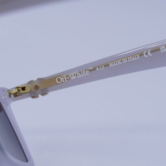 Off-White Off-White OERI13U DALTON 0907 Sunglasses Shiny Light Grey Size ONE SIZE - 7 Thumbnail