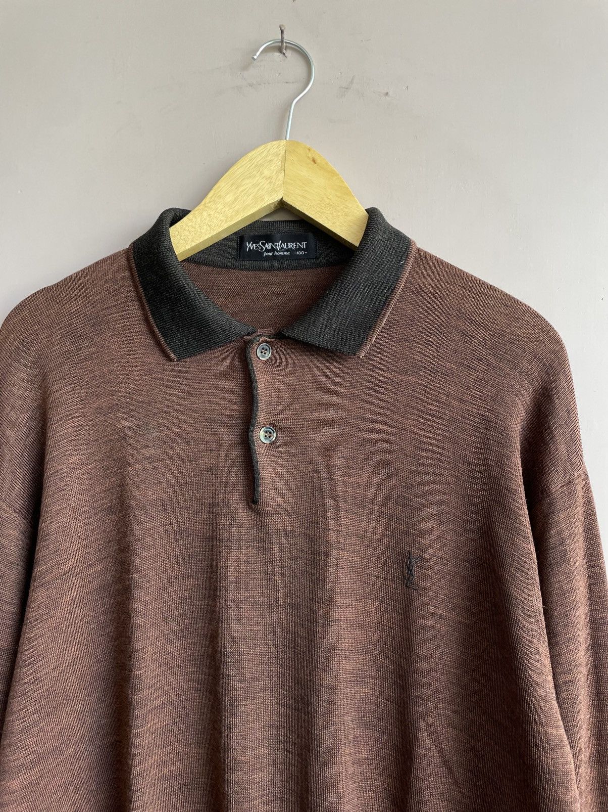 Yves Saint Laurent Yves Saint Laurent YSL Polo Shirt Size US L / EU 52-54 / 3 - 1 Thumbnail