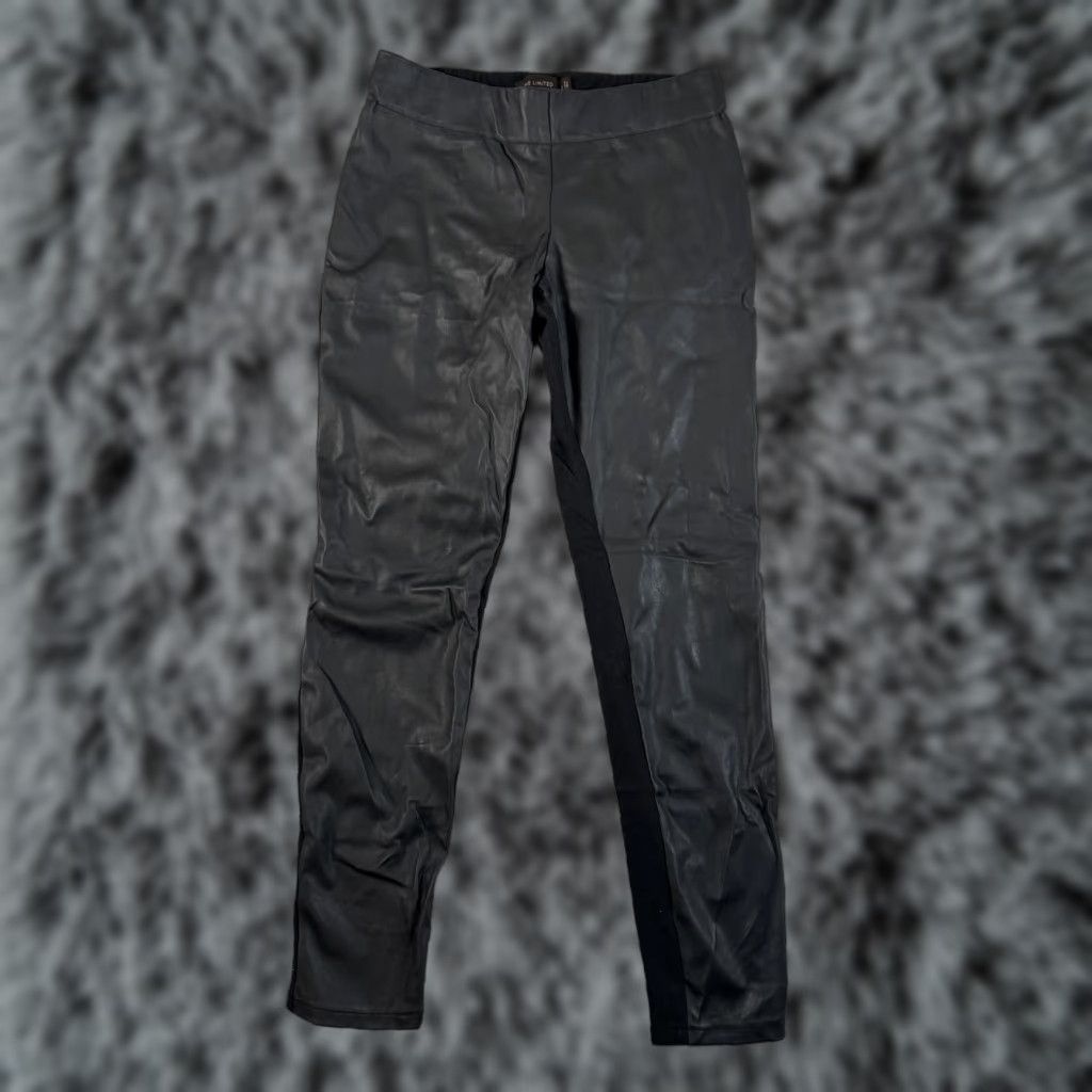 Vintage The Limited Leggings Small Black Faux Leather Edgy Rock Glam Night Out Goth Punk Womens Size 28" / US 6 / IT 42 - 1 Thumbnail