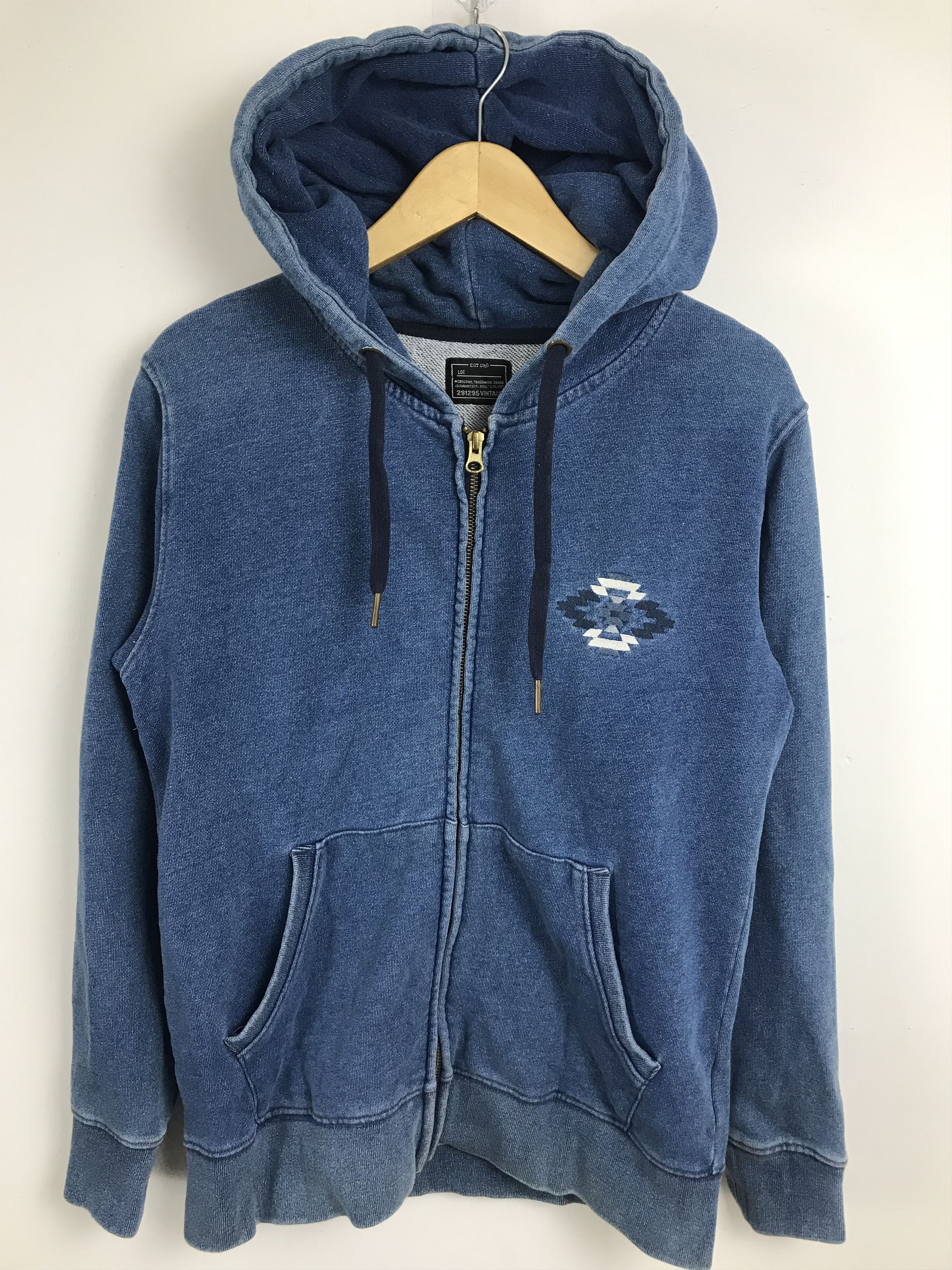 Designer × Japanese Brand 291295 Homme Vintage Navajo Washed Indigo Zip Hoodie Size US M / EU 48-50 / 2 - 4 Thumbnail