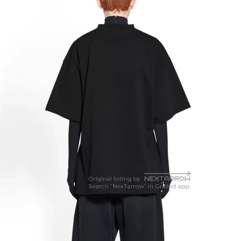 Balenciaga Balenciaga Solid Black Round Neck Short Sleeve T-Shirt Size US XS / EU 42 / 0 - 6 Thumbnail