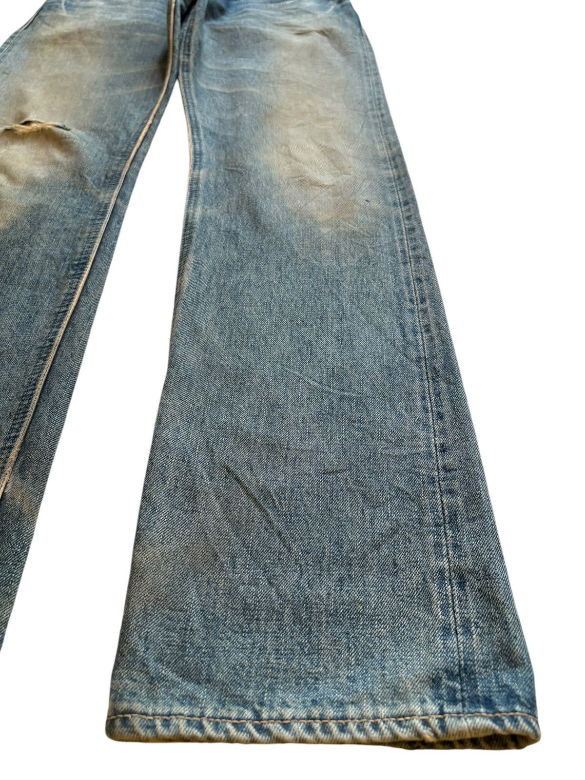 Designer × Japanese Brand Vintage Japanese Brand Selvedge Rusty Mud Wash Distres Jeans Size US 32 / EU 48 - 8 Thumbnail