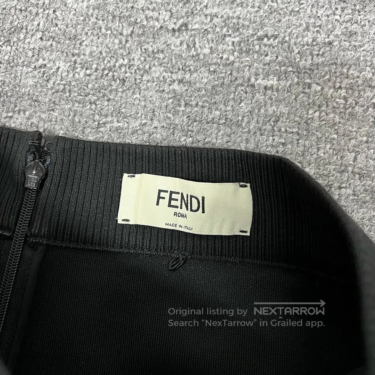 Fendi FENDI SIZE 40 Side old-school logo half-skirt| Size 28" / US 6 / IT 42 - 4 Thumbnail