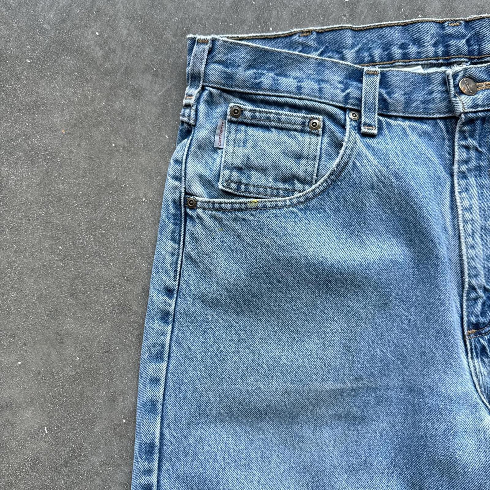 Carhartt Light wash Carhartt denim jeans Size US 35 - 5 Thumbnail