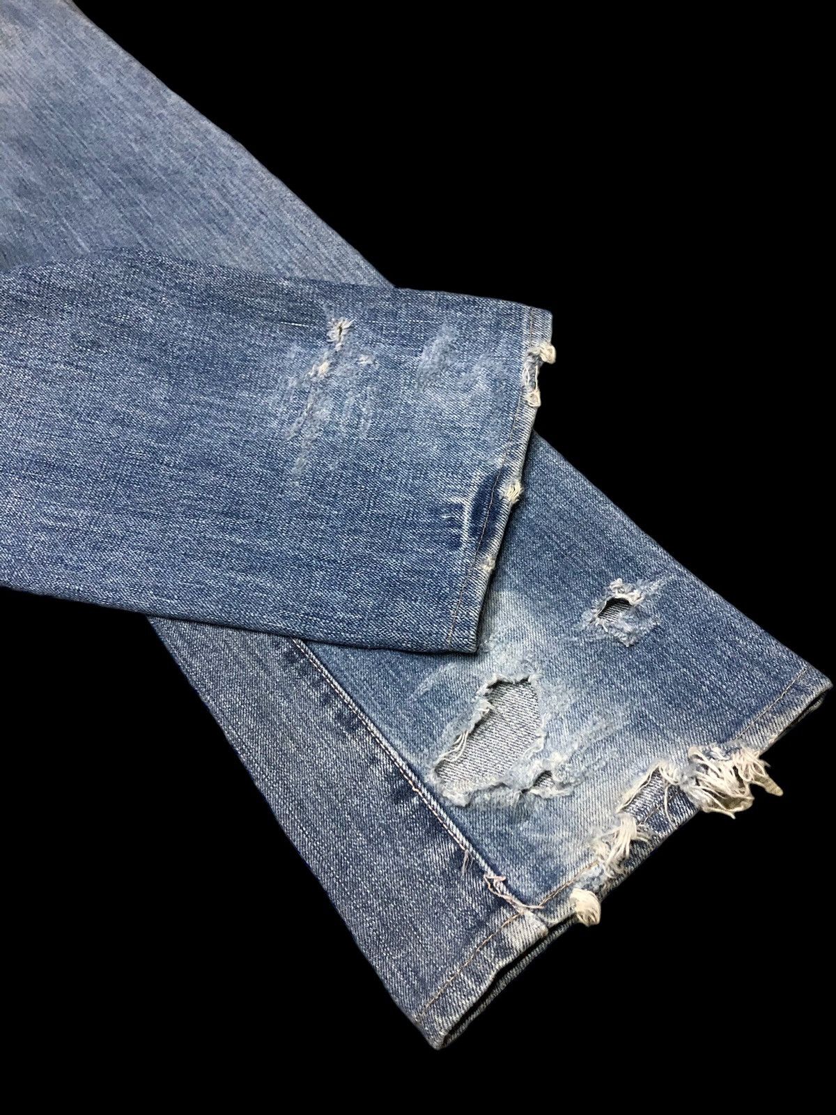 Johnbull SPECIAL DESIGN DISTRESSED SELVEDGE DENIM Size US 31 - 13 Thumbnail