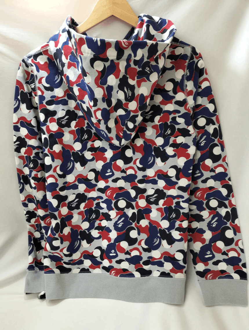 Bape RARE Bape Multi Camo full zip hoodie Size US S / EU 44-46 / 1 - 2 Thumbnail