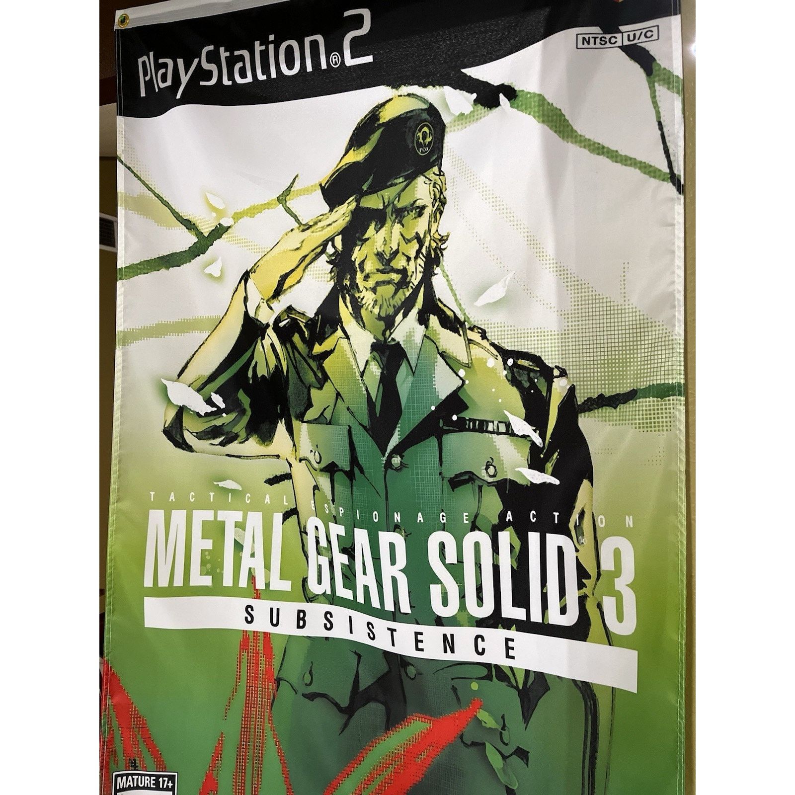 Playstation Metal Gear Solid 3 Subsistence 5' Flag Sony PlayStation 2 Size ONE SIZE - 3 Thumbnail